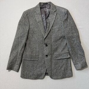 Lauren Ralph Lauren 100% Wool Charcoal Herringbone Tween Suit Jacket